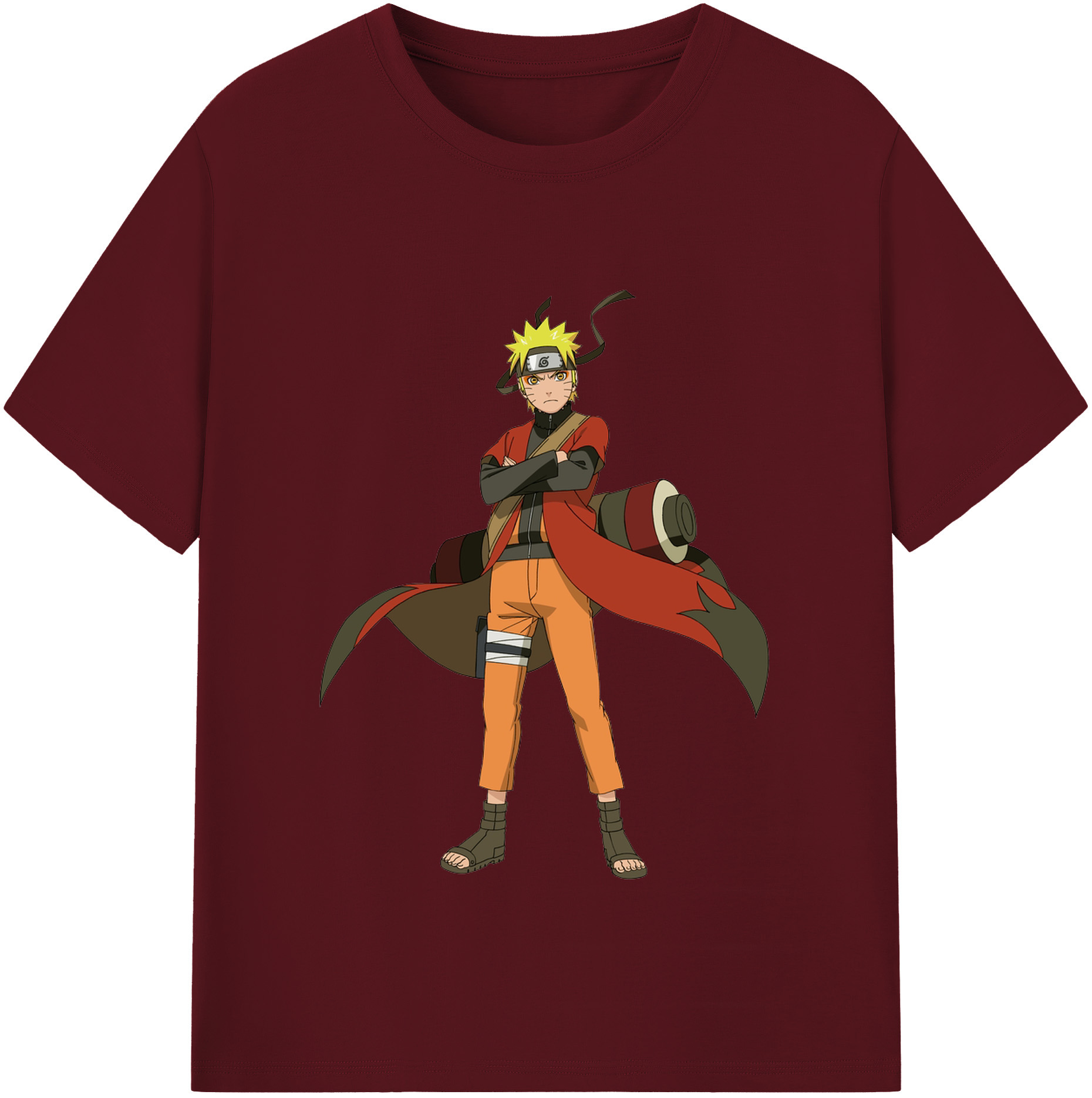 （画像用） NARUTO -ナルト- うずまき ナルト Uzumaki Naruto 綿100％半袖Tシャツ（フロントプリント）